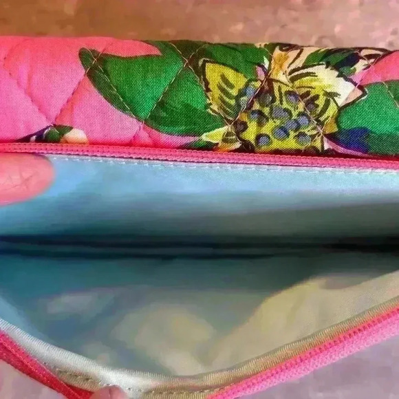 Vera Bradley‎ Mini Hipster Crossbody Tropical Paradise Quilted Purse LIKE NEW - Picture 4 of 7